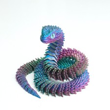 19inch 3D Printed Snake Model,Articulated Animals figure,Fidget Toys Home Decor