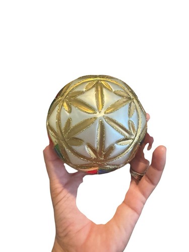 Neu mit Karton Waterford Feiertag Erbstücke Ornament Kreuzschnitt Ball mehrfarbig 1999 - Bild 11 von 11