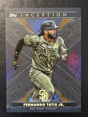 #ad 2024 Topps Inception Fernando Tatis Jr Alpha Black San Diego Padres SSP #115 $79.99