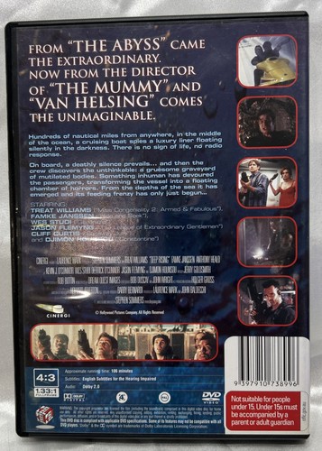 Deep Rising DVD - Treat Williams Horror for The Collectors (TESTED ...