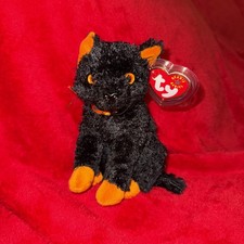 Ty Beanie Baby Fraidy - MWMT Cat Black 2000 Halloween