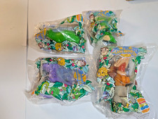 4 -1997 The Land Before Time Burger King Toys Spike Chomper Petrie ducky Sealed