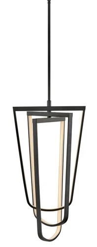 Fredrick Ramond FR31037 Onyx 15"W LED Abstract Pendant - Black - Picture 1 of 5