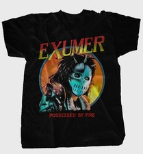 NEW EXUMER - Possessed by Fire Heavy Cotton Black T Shirt For Men UR598