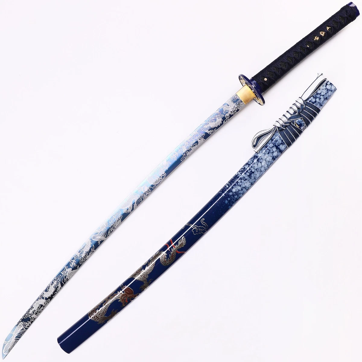 武士蓝色完整收藏日本刀剑、军刀| eBay