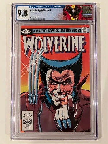 Wolverine Limited Series #1 CGC 9.8 Near Mint/Mint (WP) - New Slab/Custom Label!