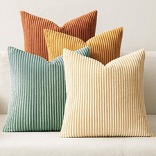 Boho Farmhouse Sage Green Throw Pillow Covers 18X18 Inch Set of 4 Mordern Nordic