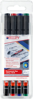 edding 142 M Permanenter Folienschreiber sortiert (4er Set)
