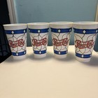 Four Vintage Pepsi Cola Plastic Collectors Cups 1970s Tiffany Soda — photo 1