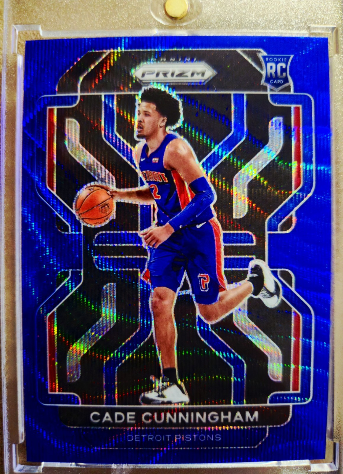 2021-22 Panini Prizm Cade Cunningham #282 Blue Wave Prizm (RC)