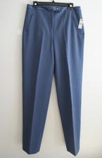 NWT Talbots Size 10 L Navy Blue Dress Pants Straight Leg - RN 69061