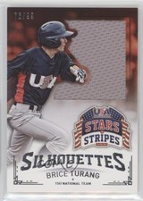 2015 Stars and Stripes Jumbo Swatch Silhouettes Jerseys 76/99 Brice Turang 2oe