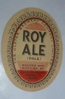 ie. .Ireland ULSTER Brewery Belfast old beer lable ROY ALE