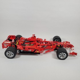 Vintage LEGO Ferrari F1 8674 Racer 1:8 Indy Race Car Stickers Clean 98% Complete