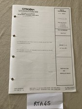 Citroën note technique 205A 1979 préparation Méhari 4x4 avant livraison