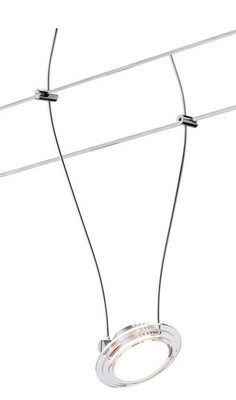 Paulmann Wire Systems DC Spot LED Twist Coin 1x4W Chrom matt/transparent 12V DC