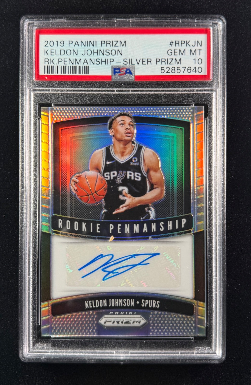 KELDON JOHNSON 2019-20 Prizm Rookie PENMANSHIP AUTO SILVER PRIZM🔥PSA 10🔥