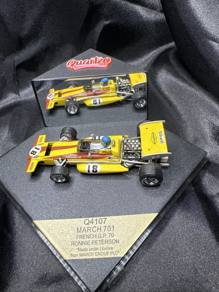 1:43 QUARTZO Q4107 MARCH 701 FRENCH G.P. 70 RONNIE PETERSON USA Case - Image 2 of 4