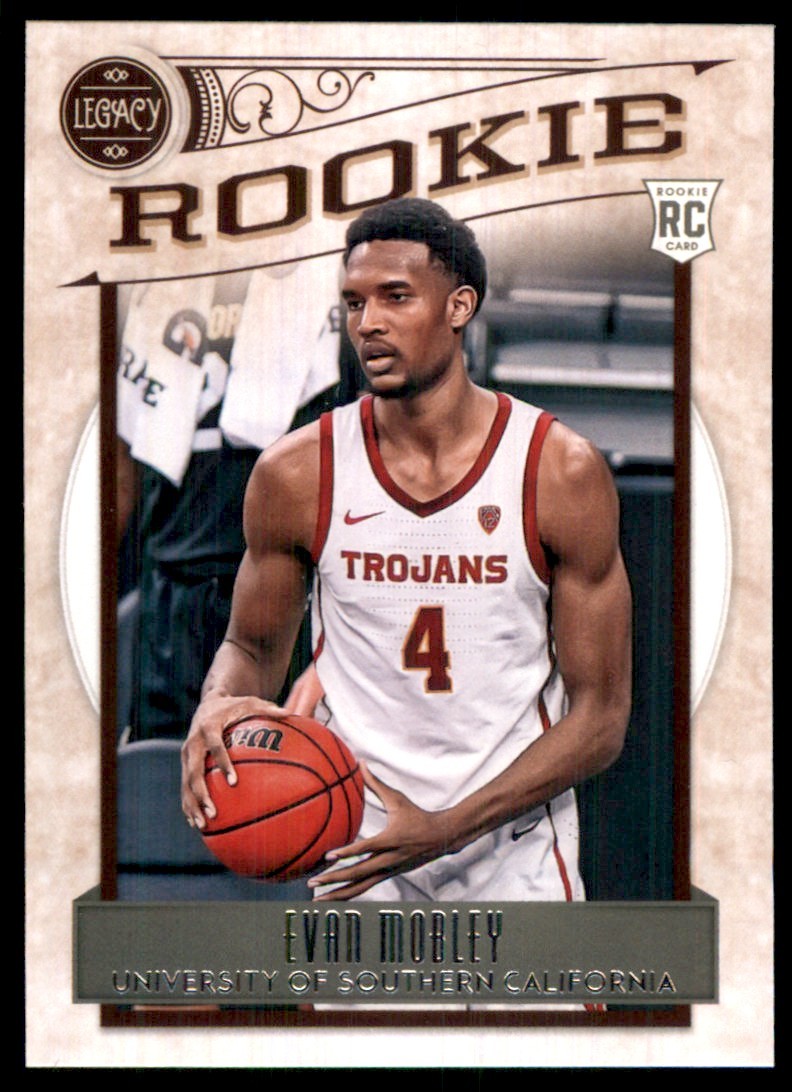 2021-22 Panini Chronicles Draft Picks Legacy Evan Mobley RC USC Trojans #336