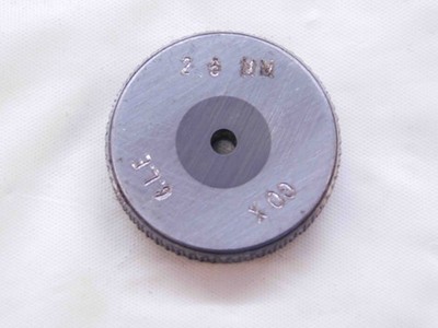 2.600 CL X CARBIDE MASTER PLAIN BORE RING GAGE 3.000 -.400 3 mm .1024 2.60