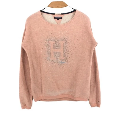 TOMMY HILFIGER Pull À Col Rond Pour Fille Taille 176 (16 Ans) - Photo 1/4