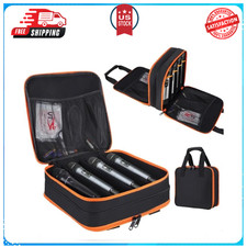 Microphone Case,Wireless Microphone Bag,Portable Storage Case,8 Slots Mic Car...