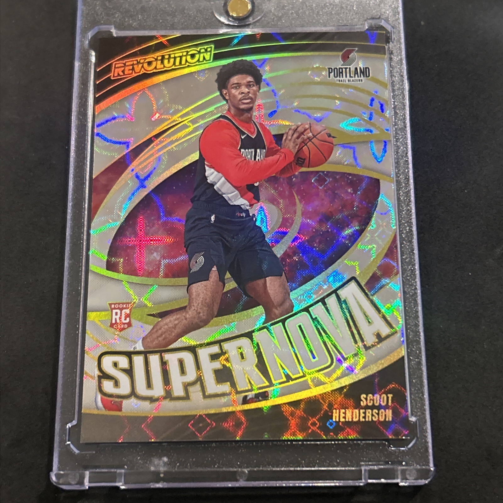 2023-24 Panini Revolution Supernova Galactic  #9 Scoot Henderson  RC Blazers SSP