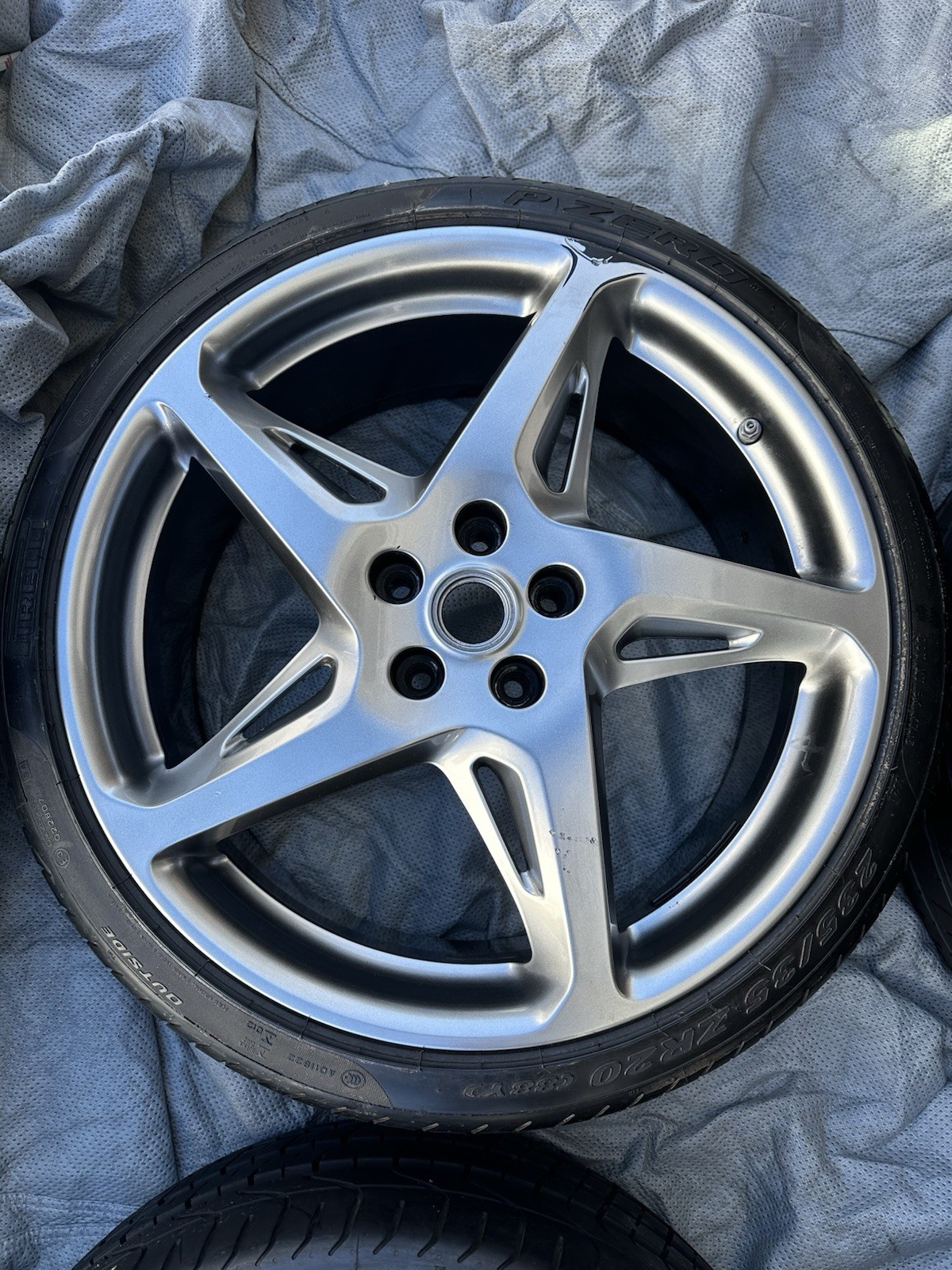 2010-2015 OEM Factory Ferrari 458 Wheels Rims Tires 20" Shadow Chrome