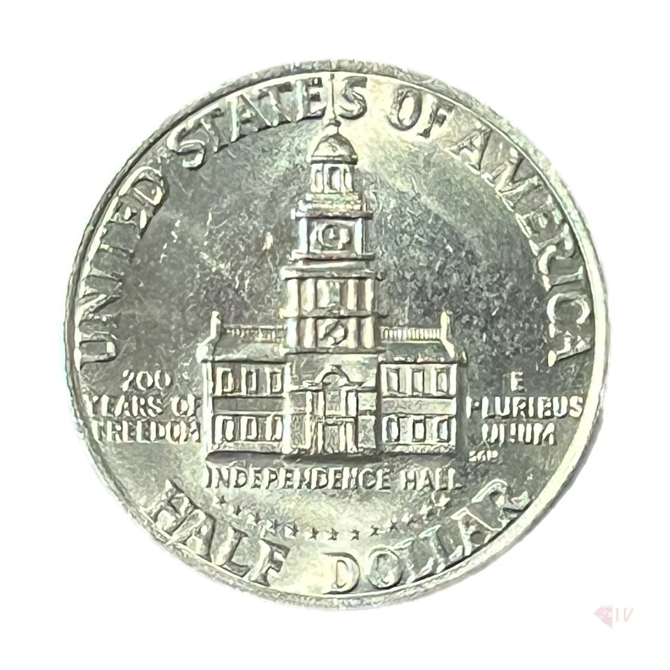 罕见 1776 - 1976 年半美元无完好标记状况良好 - 复古硬币 — 第 4/4 张图片