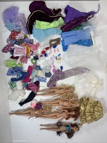 Vintage Barbie Doll Large Lot Dolls Clothes & Accessories 1999-2000s