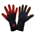 LPCRILLY Black Flexible Electric Heated Gloves Warmer Rechargeable Battery