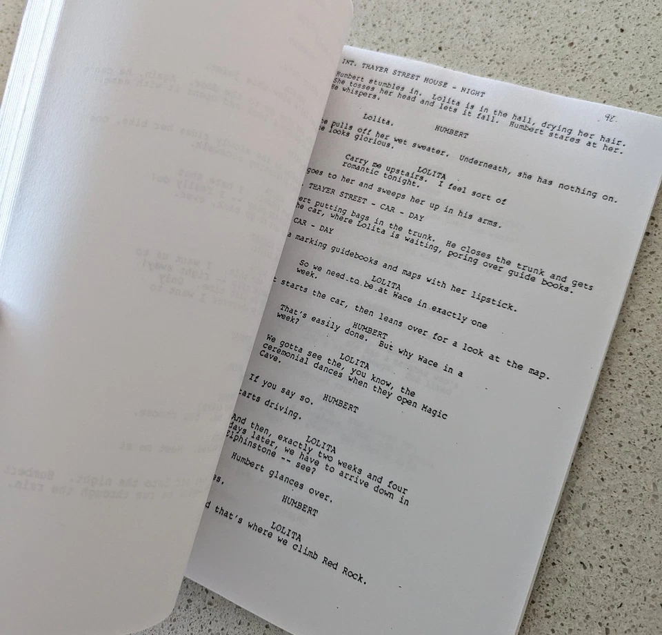 Lolita (1997) Movie Film Script Screenplay - Image 4 of 4