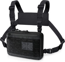 Tactical Chest Rig Bag of Laser Cut Design, Molle Chest Pouch Utility Recon Kit