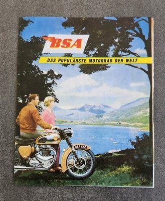 BSA Bantam C15 Star 250 B31 350 B33 500 Prospekt Motorrad OLDTIMER MOTORRAD Pros
