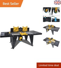 Versatile Aluminium Router Table with Extension Tables & Robust 1800W Power