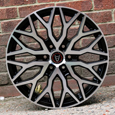 4 x 18" NEW VW TRANSPORTER T7 2025/26 WOLFRACE SUPER-6 BLACK/POL 7.5J ALLOYS