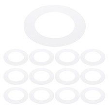 12Pcs 3.6" ID 5" OD Plastic Trim Ring Translucent Matte White Goof Rings