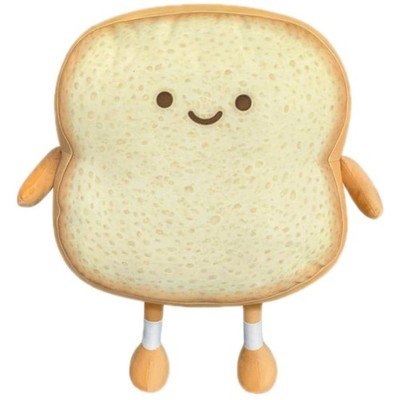 Golden Toast Bread Stuffed Sofa Pillow