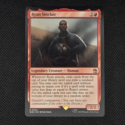 Ryan Sinclair 94 Rare Universes Beyond: Doctor Who Magic: The Gathering NM