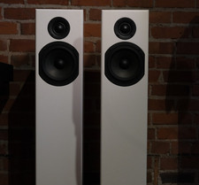 Totem SkyTower Floorstanding Speakers Pair Satiin White