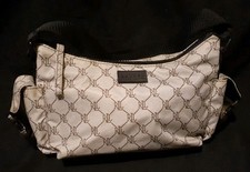 Lauren Ralph Lauren "RLL" Monogram Shoulder Bag Beige