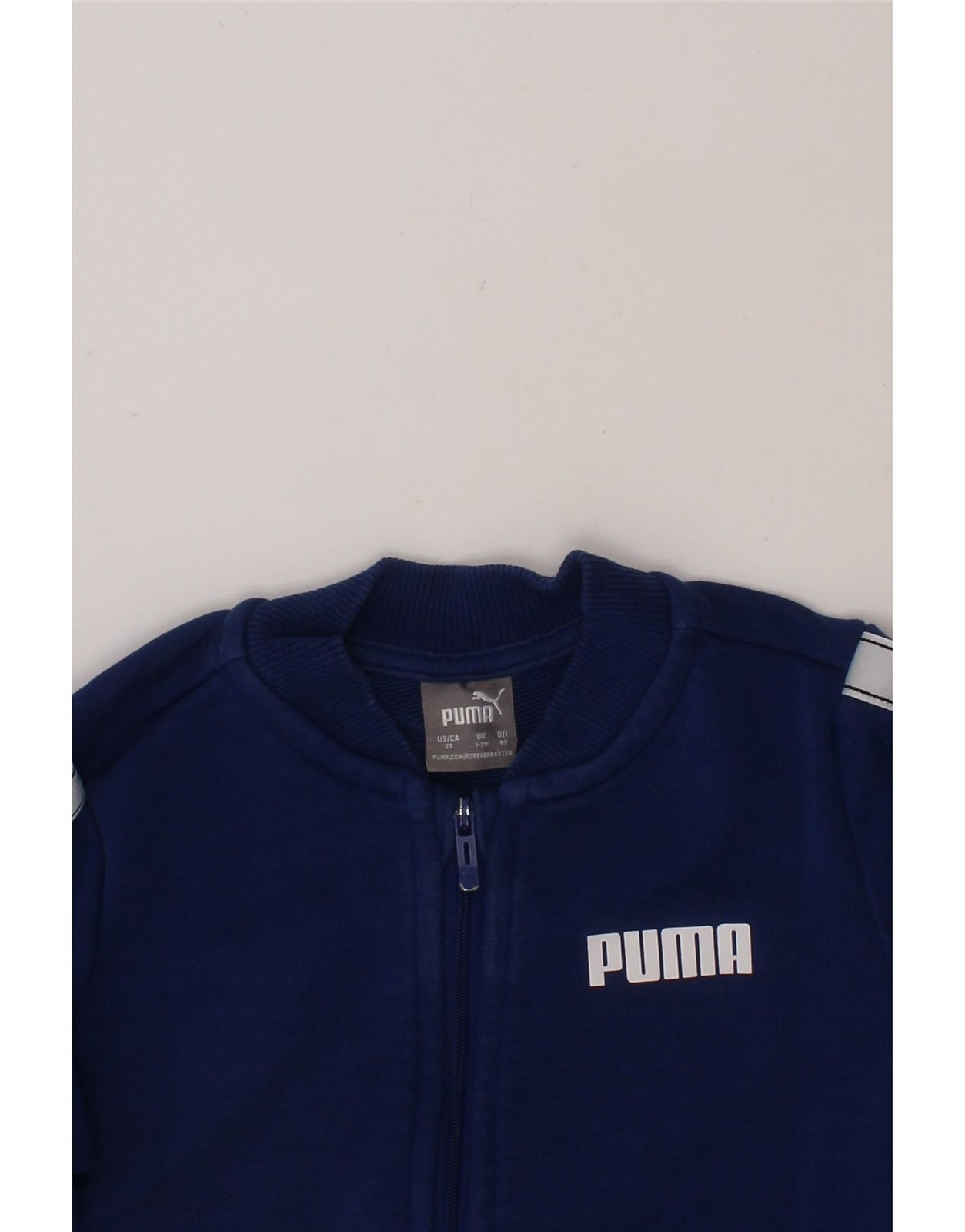 PUMA Baby Boys Graphic Tracksuit Top Jacket 18-24 Months Blue Sports CB07 thumbnail 3