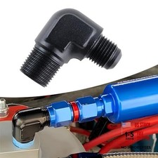 Male Flare to 3/8" NPT Male 90 Degree Fitting Adapter 6AN 6AN to 3/8 NPT
