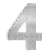House Number 4 6" Inch Stainless SUS304 Steel Outdoor Apartment Mailbox