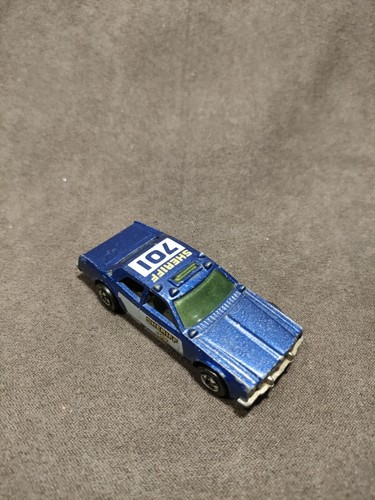 Vintage1977 Hot Wheels Dark Blue Metallic Sheriff 701 Patrol Car - Picture 3 of 5
