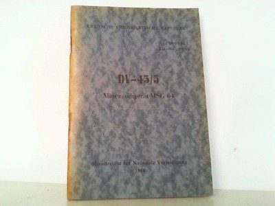 DV - 45 / 5. Minensuchgerät MSG 64. DDR, NVA: