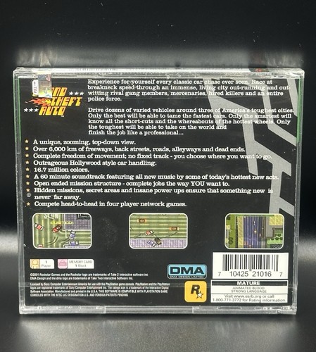 Grand Theft Auto • Sealed • Greatest Hits • PlayStation 1 - Picture 2 of 7
