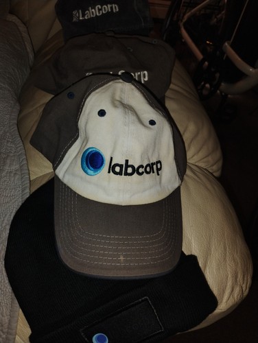LabCorp uniform hats 3 baseball and1stocking cap
