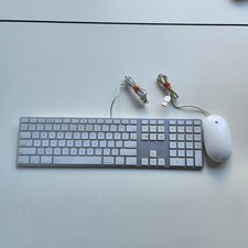 OEM Apple A1243 with mouse USB Wired Standard Keyboard with Numeric Keypad White