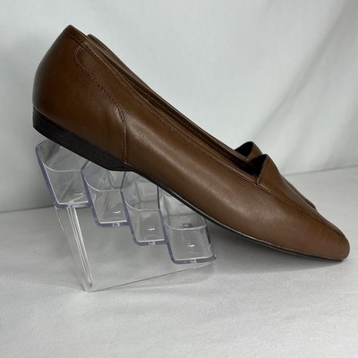 Capezio Flats Loafers Brown Jenny Slip On Leather Shoes Women s Size 7N
